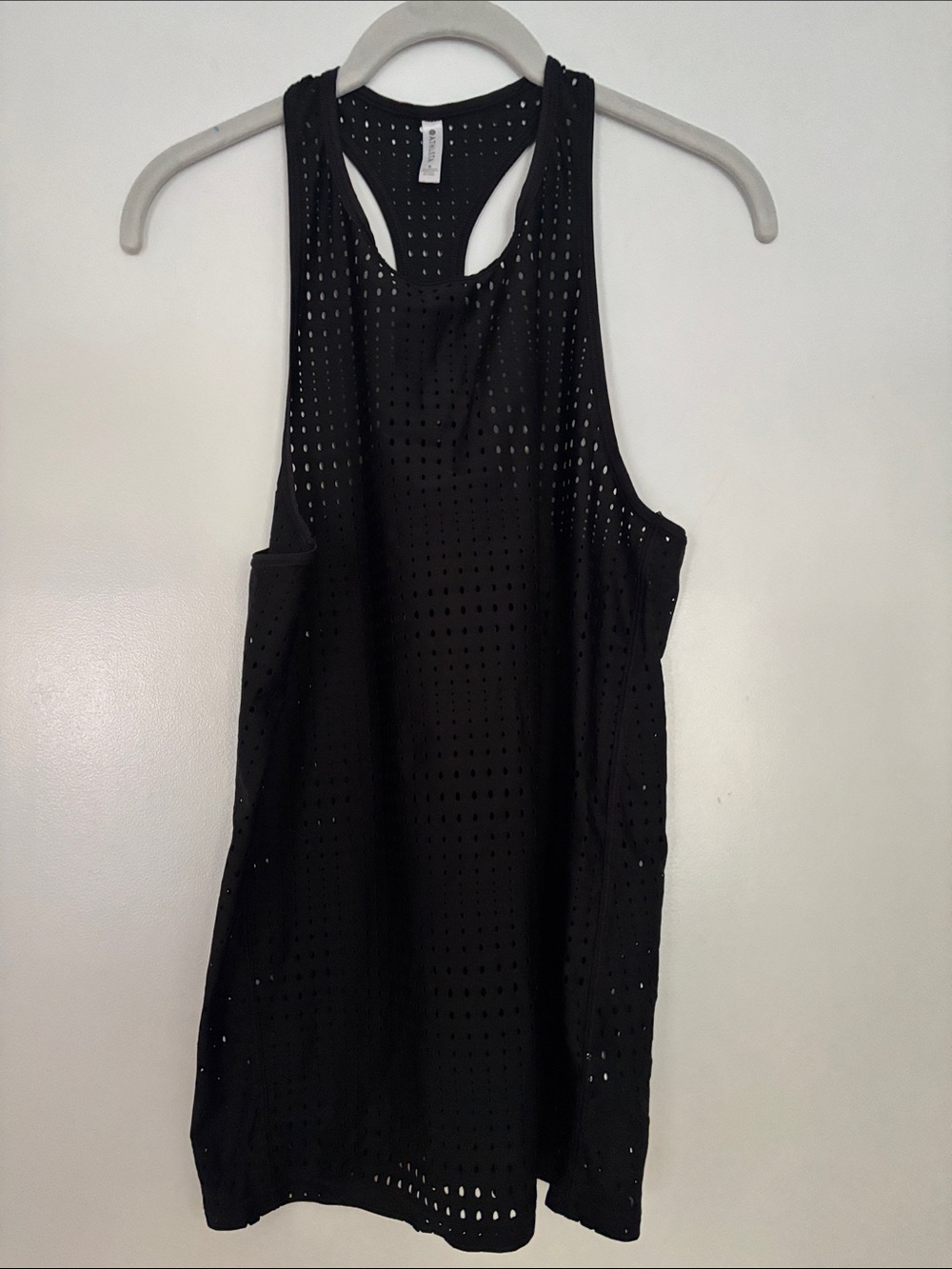 Athleta Black Active Mesh Racerback Tank Top